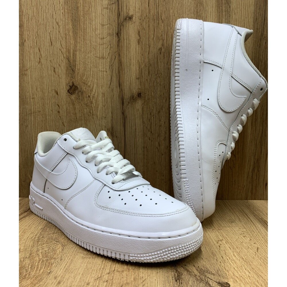 Nike Air Force 1 '07 Low Sneakers Shoes Triple White CW2288-111 Men Size 9